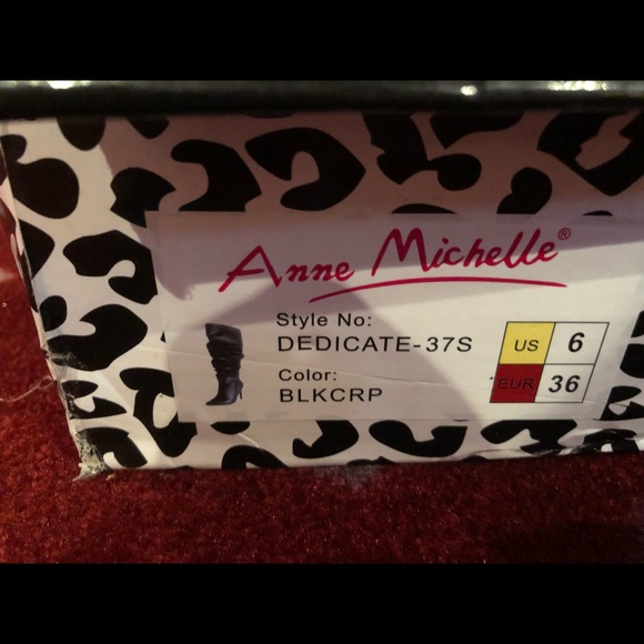 Knee High Slouchy Scrunch toe Stiletto Heel Boots - Picture 6 of 6